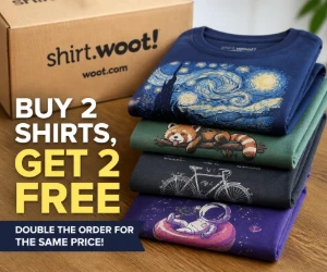 Buy 2 Shirts, Get 2 Free at Shirt.Woot - Double the Order for the Same Price
