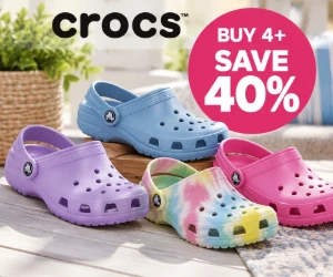 Buy 4+ Crocs Styles, Save 40% in the Buy More, Save More Sale