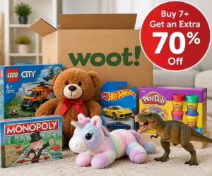 Buy 7+ Toys, Get an Extra 70% Off at Woot