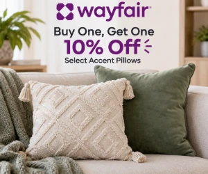Buy One, Get One 10% Off Select Accent Pillows at Wayfair
