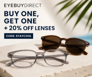 Buy One, Get One + 20% Off Lenses at EyeBuyDirect - Double Up on Summer Eyewear