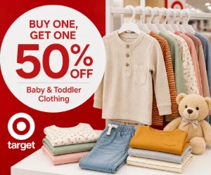 Buy One, Get One 50% Off Baby & Toddler Clothing at Target