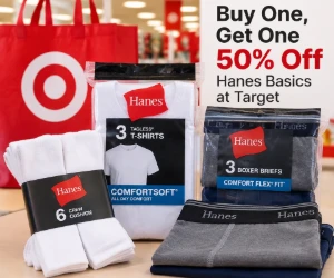 Buy One, Get One 50% Off Hanes Basics at Target