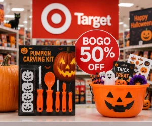 Buy One, Get One 50% Off Pumpkin Carving Kits & Halloween Giveaways at Target