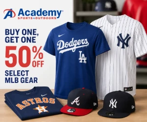 Buy One, Get One 50% Off Select MLB Gear at Academy - Stock Up on Fan Favorites