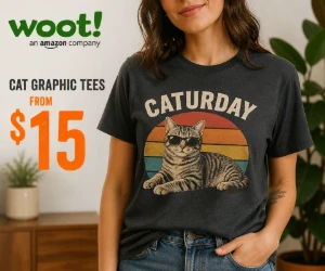 Cat Graphic Tees From $15 at Woot - A Cheap Upgrade for the Feline-Fan Drawer