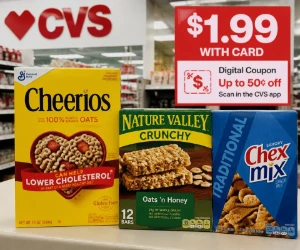Cereal & Snacks for $1.99 at CVS + Up to 50¢ Off With a Digital Coupon