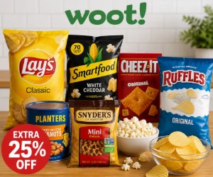 Chips & Salty Snacks at Woot From $1.91 + Extra 25% Off
