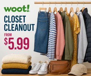 Closet Cleanout From $5.99 at Woot - Apparel & Accessories at Clearance Prices
