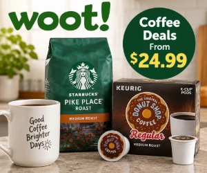 Coffee Deals From $24.99 + Extra 22% Off at Woot