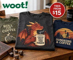Coffee First, Then Dungeon Graphic Tees From $15 at Woot