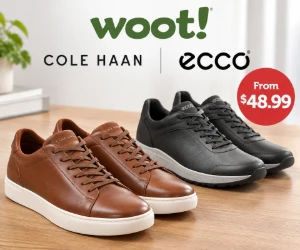Cole Haan & ECCO Shoes From $48.99 at Woot + Extra 20% Off