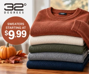Cozy Fall Sweaters Starting at Just $9.99 at 32 Degrees