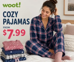 Cozy Pajamas at Woot From $7.99 - Sleepwear Deals Without Full-Price Spending