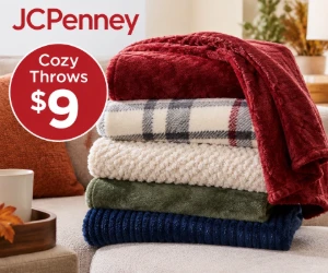 Cozy Throws for Just $9 at JCPenney