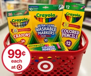 Crayola Items for $0.99 at Target - School & Craft Basics for Under $1