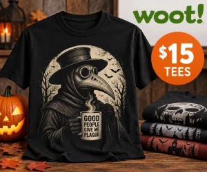 Creepy Plague Doctor Halloween Tees for Just $15 at Woot