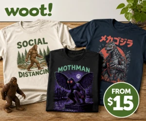 Cryptids & Kaiju Graphic Tees at Woot From $15 - Weird, Fun Designs for Less