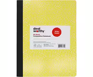 Dealworthy Composition Notebook at Target for $0.39