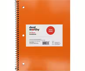 Dealworthy Spiral Notebook at Target for $0.35