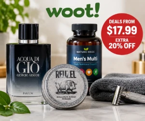 Designer Fragrances, Grooming & Wellness Deals From $17.99 + Extra 20% Off at Woot