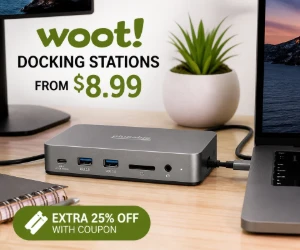 Docking Stations From $8.99 at Woot + Extra 25% Off With a Coupon