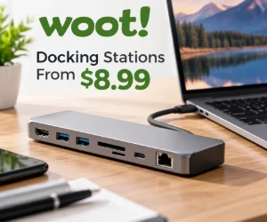 Docking Stations From $8.99 + Extra 22% Off at Woot