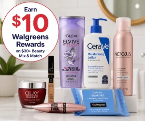 Earn $10 in Walgreens Rewards on $30+ Beauty - Mix & Match Eligible Products