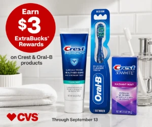 Earn $3 ExtraBucks on Crest & Oral-B at CVS - Oral Care Restock With Rewards