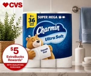 Earn $5 ExtraBucks on Charmin at CVS - Paper Essentials With Rewards