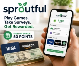 Earn Cash & Gift Cards Playing Games & Taking Surveys With Sproutful