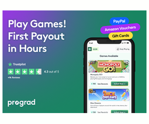 Earn Money Playing Games With Prograd