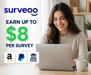 Earn Up to $8 Per Survey With Surveoo