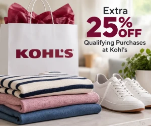 Extra 25% Off Qualifying Purchases at Kohl’s