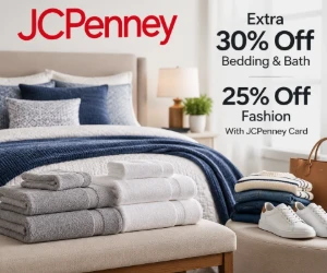 Extra 30% Off Bedding & Bath + 25% Off Fashion With JCPenney Card