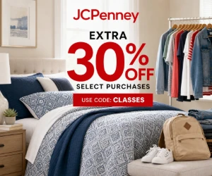 Extra 30% Off Select JCPenney Purchases With a Promo Code