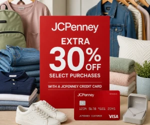 Extra 30% Off Select Purchases With a JCPenney Credit Card
