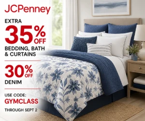 Extra 35% Off Bedding, Bath & Curtains at JCPenney + 30% Off Denim