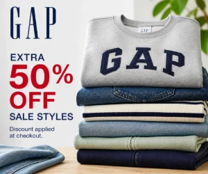 Extra 50% Off Sale Styles at Gap - Stack a Deeper Markdown on Clearance Finds