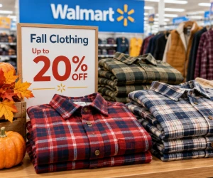 Fall Flannel Shirts & Seasonal Clothing Up to 20% Off at Walmart