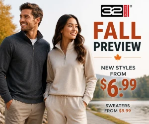 Fall Preview at 32 Degrees - New Styles From $6.99