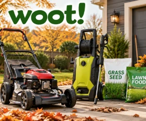 Fall Yard Cleanup: Lawn Mowers, Pressure Washers & More at Woot