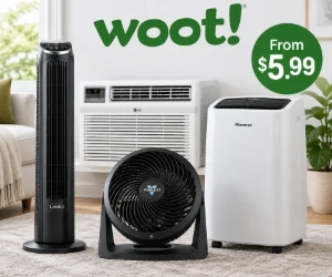 Fan & AC Blowout at Woot From $5.99 - End-of-Season Cooling Prices