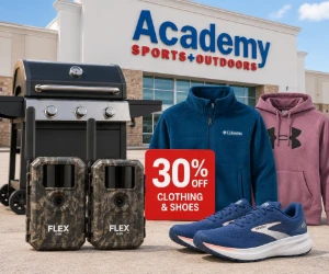 Flex G36 Camera 2-Pack $79.99, Grills $99.99, Clothing 30% Off & More - Academy Deals