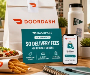 Free $0 Delivery Fees With DoorDash DashPass for Students