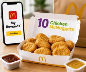 Free 10-Piece McNuggets at McDonald’s With Your First App Purchase