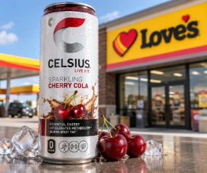 Free 12 oz CELSIUS Sparkling Cherry Cola at Love’s Today