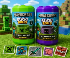 Free 2 Minecraft Sticki Rolls Wristbands