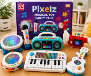 Free $250+ Hape Pixelz Musical Toy Party Pack