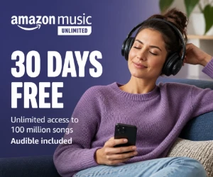 Free 30-Day Amazon Music Unlimited Trial With Audible Included